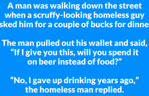 A man was walking down the street