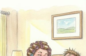 A woman is in bed with her lover