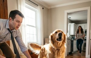 The Pushing Dog: He kept nudging the little boy for days. When the veterinarian finally revealed the reason, the parents couldn’t stop their tears.