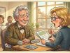 An Elderly Man With A Winking Problem.