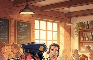 A Tough Cop Threatened a Diner Over the Last Chicken in the House—Until the Man’s Outrageous Response Ruined His Appetite.