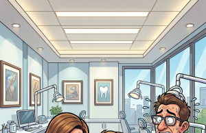 A middle-aged couple walks into a premium dental clinic in Munich.
