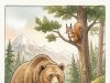 A rabbit got lost in the mountains and accidentally wandered into bear territory.